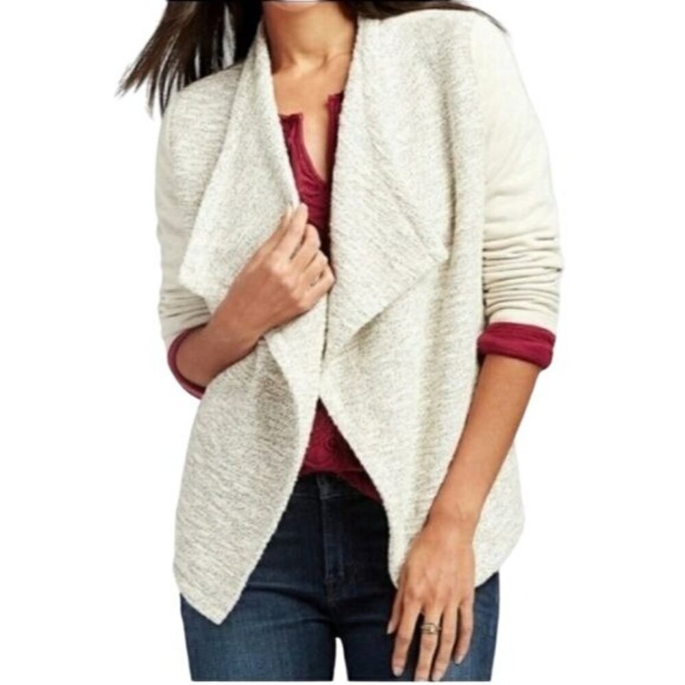 Lucky Brand Cardigan Metallic Beige/Neutral Women's‎ Size S READ